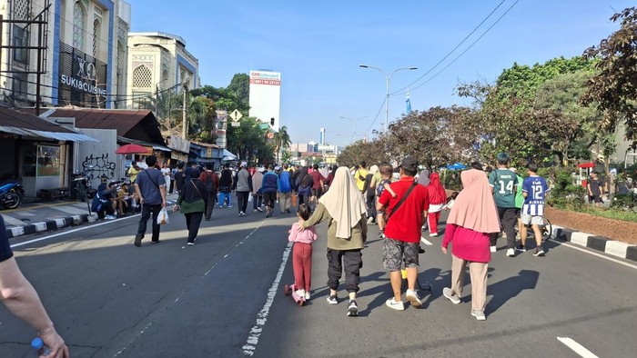 CFD di Depok yang kini pakai dua jalur (Solihin/detikcom)