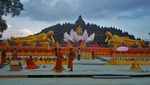 Persiapan Altar Utama Sambut Puncak Waisak di Candi Borobudur
