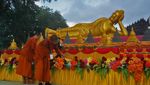 Persiapan Altar Utama Sambut Puncak Waisak di Candi Borobudur