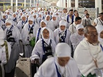 Video Petugas Haji Simulasi-Matangkan Mitigasi Kasus di Bandara Madinah