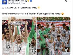 Momen Harry Kane Angkat Trofi Pertama, Netizen: Selamat