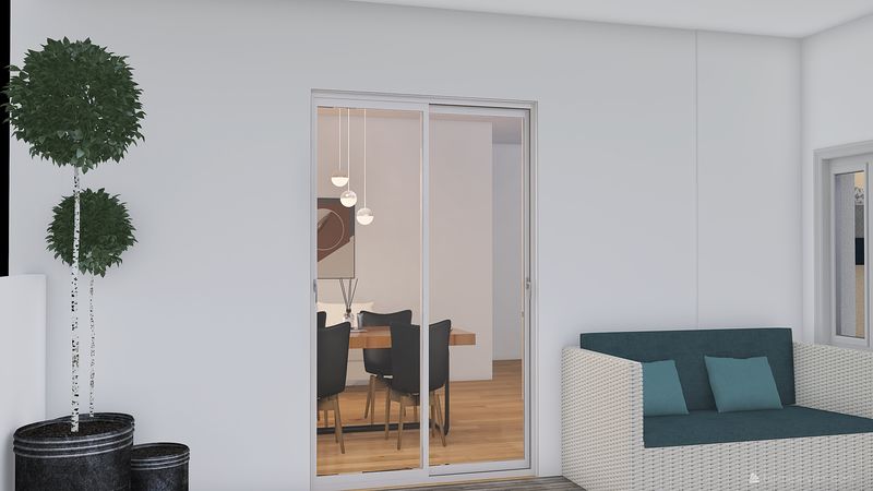 Insipirasi pintu geser atau sliding door untuk rumah.