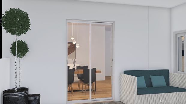 Insipirasi pintu geser atau sliding door untuk rumah.