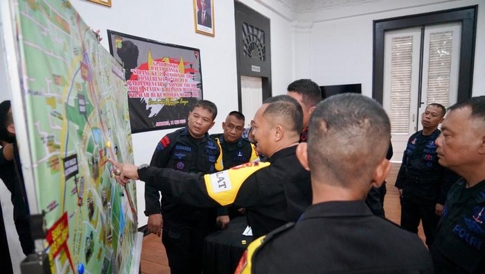 Brimob Polda Metro Gelar Gladi Posko