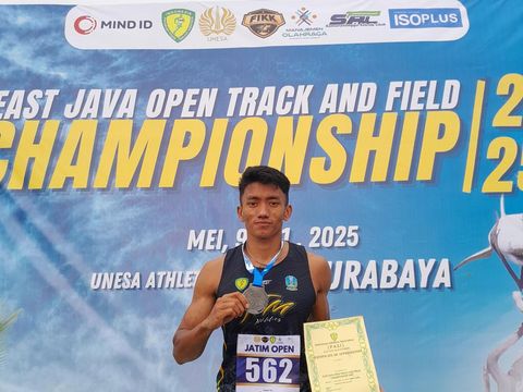 Bripda Teuku Tegar Abadi Raih Medali Perak di Kejuaraan Jatim Open Atletik