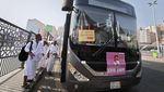Bus Shalawat Layani Jemaah Haji Indonesia 24 Jam di Mekkah