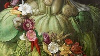 Giuseppe Arcimboldo terkenal sebagai pelukis yang penuh dengan selera humor. Karyanya bernama Vertumnus menggambarkan sosok seorang pria namun dibuat dari kumpulan buah-buahan yang kini dipajang di National Gallery of Art and the Louvre. Foto: Tiqets