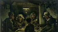 Vincent Van Gogh dalam lukisan bertajuk The Potato Eater menampilkan kehidupan keluarga petani yang harus berbagi kentang setiap waktu makan. Disimpan di The Van Gogh Museum, Amsterdam, Belanda, lukisan ini pernah dicuri dua kali pada 1988 dan 1991. Foto: Tiqets