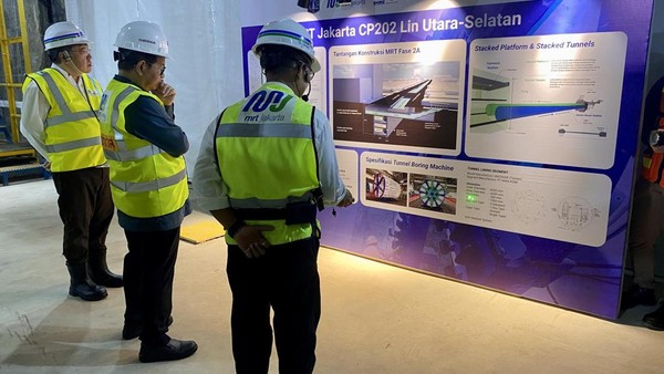 Luncurkan Mesin Bor, MRT Jakarta Bangun Terowongan Kereta Terdalam di RI