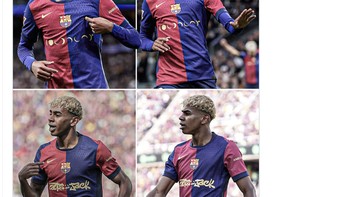 Lamine Yamal selalu mencetak gol dalam setiap laga El Clasico musim ini. Foto: X.com