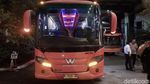 Penampakan Bus Persik Usai Dilempari Suporter di Kanjuruhan Malang