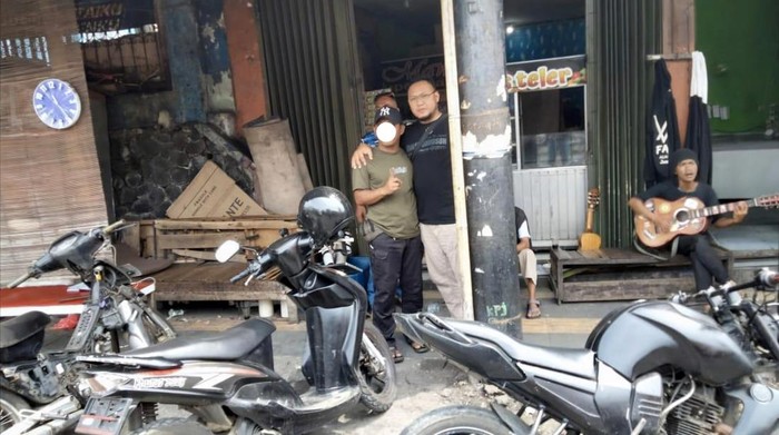 Polisi mengamankan sejumlah orang diduga preman di Sukabumi