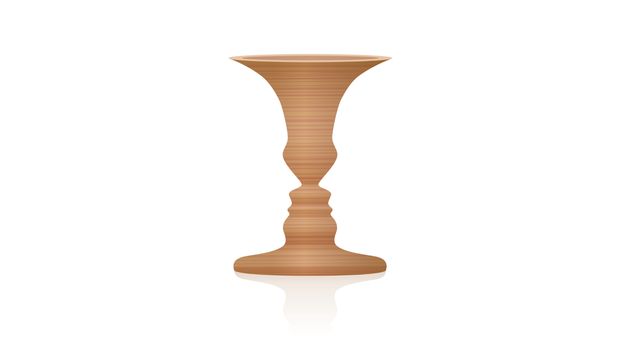 Ilusi optik gambar ambigu Rubin's Vase
