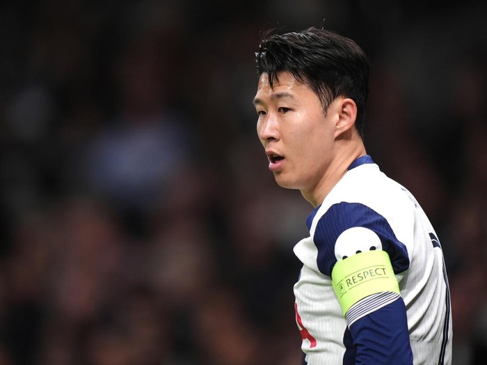 Tottenham Hotspurs Son Heung-Min in action during the UEFA Europa League quarter-final, first leg match at the Tottenham Hotspur Stadium, London. Picture date: Thursday April 10, 2025. (Photo by Bradley Collyer/PA Images via Getty Images)