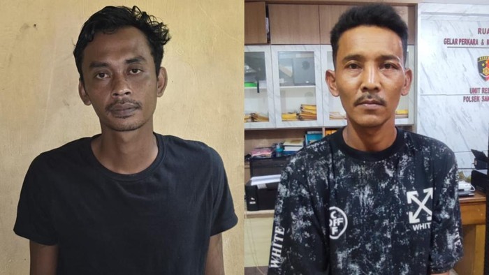 Dua pelaku perampokan Sugino dan Paiman