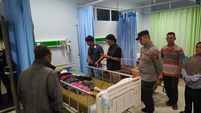 Korban jamret saat dirawat di rumah sakit.