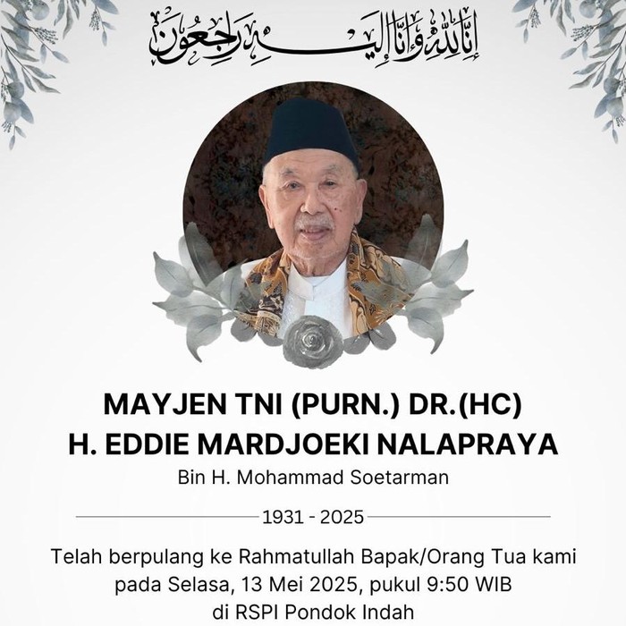 **Mantan Jenderal TNI dari Betawi, Eddie Nalapraya, Sebagai Bapak Pencak Silat Dunia Meninggal Dunia di Usia 93 Tahun**