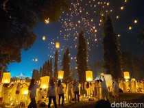Video: Ribuan Lampion Harapan Hiasi Langit Borobudur di Perayaan Waisak