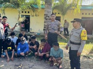 Pesta Miras-Bawa Kelewang, Polisi Tangkap 9 Pemuda di Kupang
