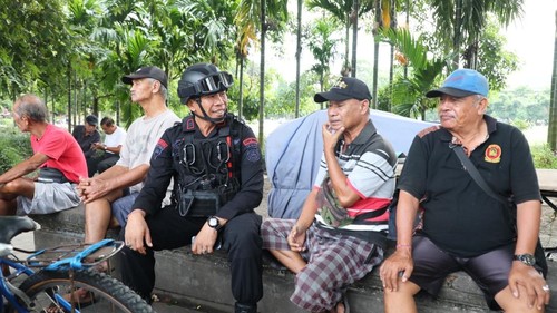Polda Bali melaksanakan patroli gabungan dengan melibatkan Satuan Brimob, Lantas, Samapta dan Pam Obvit Polda Bali.