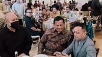 Dalam acara itu, hadir Presiden Republik Indonesia, Prabowo Subianto dengan anaknya, Didit Hediprasetyo. Foto: instagram Raffi Ahmad dan Nagita Slavina