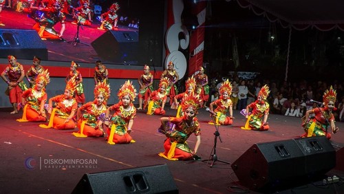 Salah satu penampilan dalam perayaan HUT Kota Bangli ke-821. (Dok. Pemkab Bangli)
