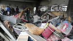 Sekolah Pengungsian di Gaza Hancur Dihantam Serangan Israel
