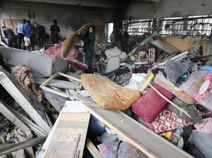 Israel Serang Rumah Pengungsian di Gaza, 11 Orang Tewas