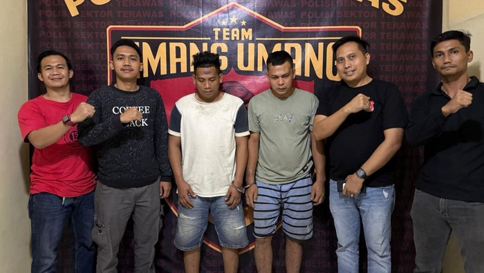 Tampang dua pelaku maling ternak di Musi Rawas