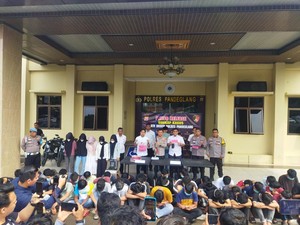 Viral Konvoi Kelulusan Bawa Sajam di Pandeglang, 47 Pelajar Diamankan