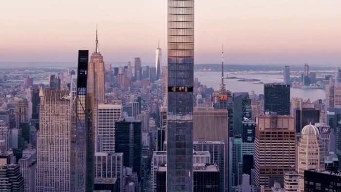 Gedung Teramping di Dunia 111 West 57th Street atau Steinway Tower dinobatkan sebagai gedung pencakar langit paling ramping di dunia.