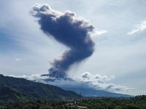 Gunung Marapi Erupsi, Kolom Abu Capai 1,6 Kilometer