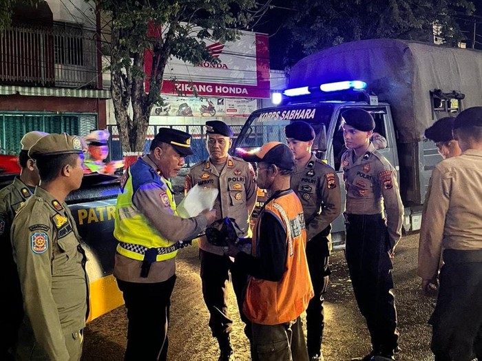 Jajaran Polda Jateng saat melakukan Operasi Aman Candi 2025.
