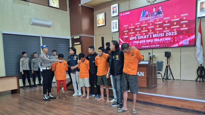 Lima pelaku Curas di OKU Selatan ditangkap dalam operasi sikat Musi