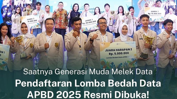 Lomba Bedah Data APBD 2025 Buka Pendaftaran.