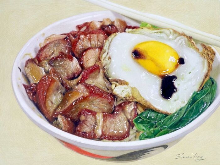 Lukisan Makanan Karya Steven Tang