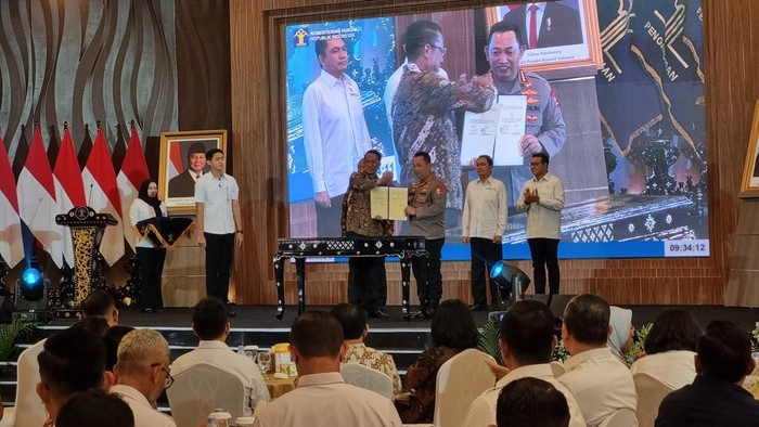 Menkum MoU bareng 20 Kementerian/Lembaga termasuk Polri