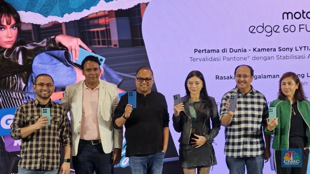 Motorola Edge 60 Fusion. (CNBC Indonesia/Intan Rakhmayanti Dewi)