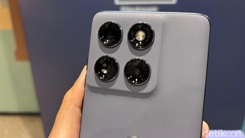 Kemudian ada kamera belakang dengan sensor Sony Lytia 700C, yang diklaim terbaik di segmennya. Foto: detikINET/ Rizqy Nur Amalia