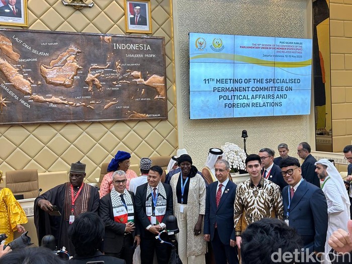 Verrell dan Uya Kuya bicara solidaritas untuk kemerdekaan Palestina (Dwi Rahmawati/detikcom)