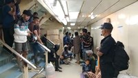 Kapal KM Bukit Siguntang yang berlayar dari Tarakan dihentikan untuk pemeriksaan pada Kamis (15/5) pukul 04.30 WITA.