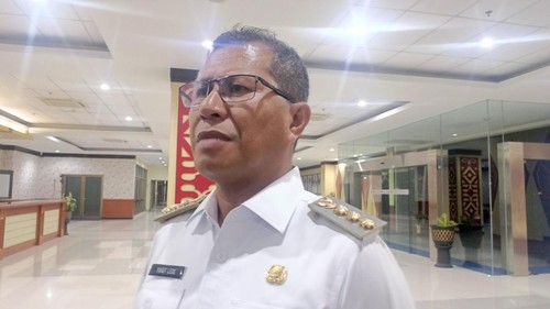 Bupati Kupang, Yosef Lede, saat diwawancarai detikBali, di Kupang, Kamis (15/5/2025). (Simon Selly/detikBali)