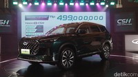 Chery Tiggo 8 CSH punya konfigurasi tujuh penumpang. Kendaraan tersebut menggunakan dual hydraulic suspensions yang membuat ayunan mobil lebih senyap dan smooth. (Foto: Septian Farhan Nurhuda/detik.com)