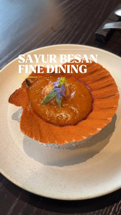 Video Uniknya Sayur Besan dan Tahu Gejrot di Restoran Fine Dining