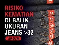 Fakta-fakta Risiko Kematian di Balik Ukuran Celana Jeans