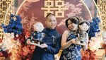 Seru! Cellos Botak dan Natasha Putri Cicip Kue dan Makan di Resto