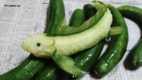 Gaku bilang harus bekerja dengan teliti dan cepat karena kualitas beberapa buah dan sayur cepat menurun akibat proses oksidasi. Foto: Instagram gakugakugakugakugaku1