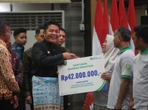 Herman Deru Salurkan JKM, Disbun: Ada 63 Kasus Kematian Pekebun di Sumsel