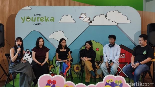 Jumpa pers LittleDoodle Festival digelar di Kuningan City pada Kamis (15/5/2025).