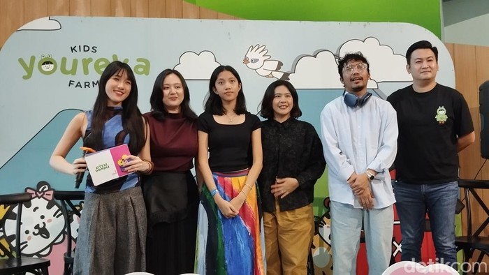 Jumpa pers LittleDoodle Festival digelar di Kuningan City pada Kamis (15/5/2025).